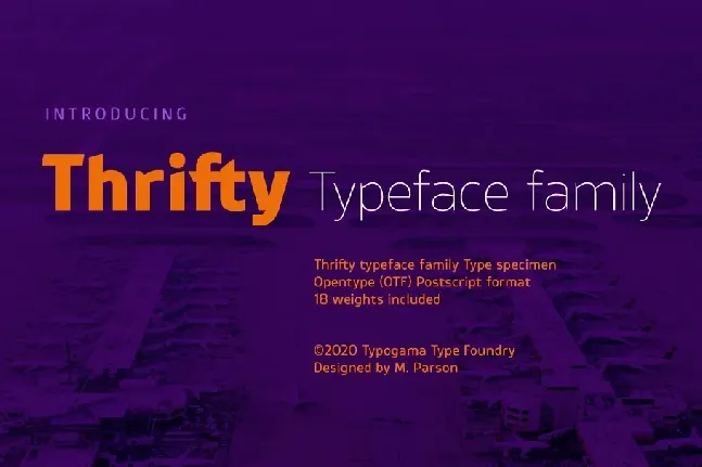 Thrifty Family font