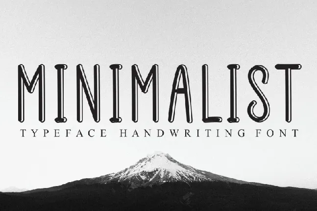 MINIMALIST Display font