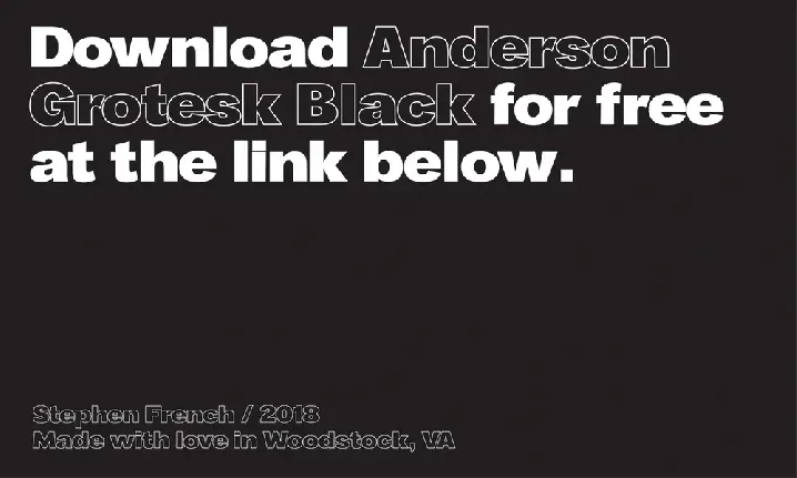 Anderson Grotesk Black font