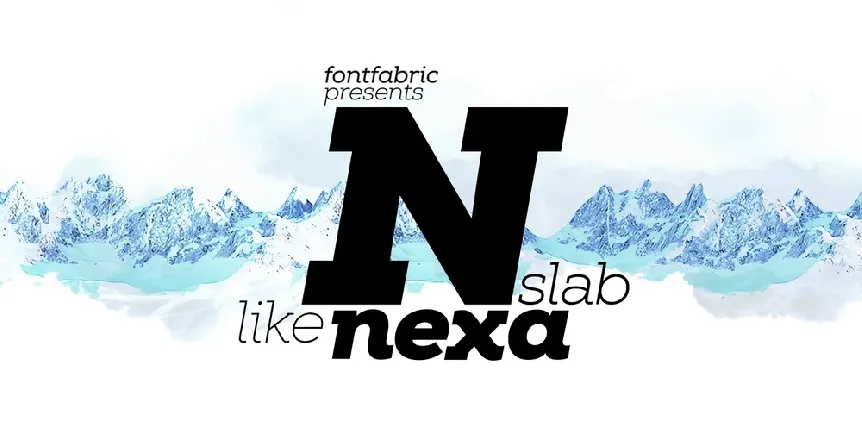 Nexa Slab Family font