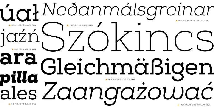 Nexa Slab Family font