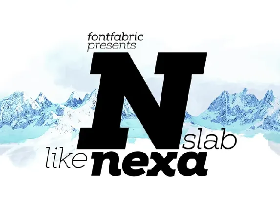 Nexa Slab Family font