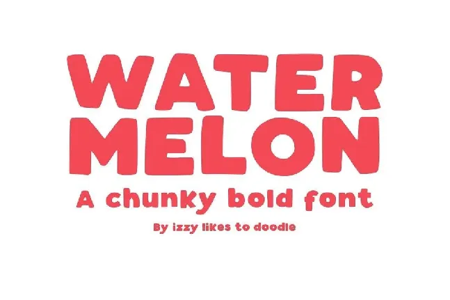 Watermelon Bold Free font