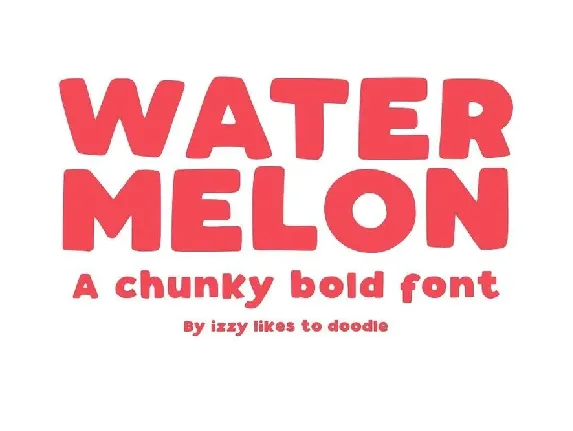 Watermelon Bold Free font