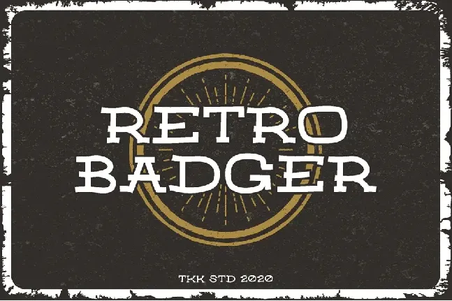 Retro Badger font