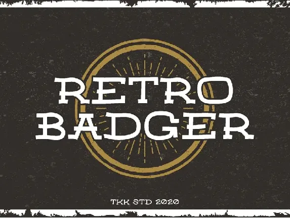 Retro Badger font