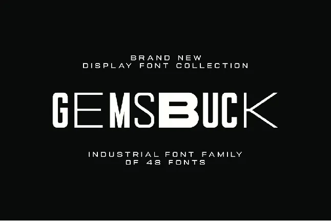 Gemsbuck font