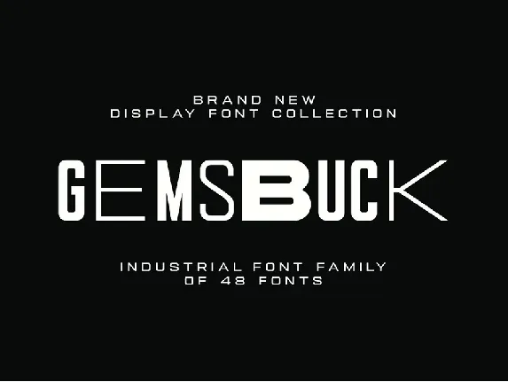 Gemsbuck font