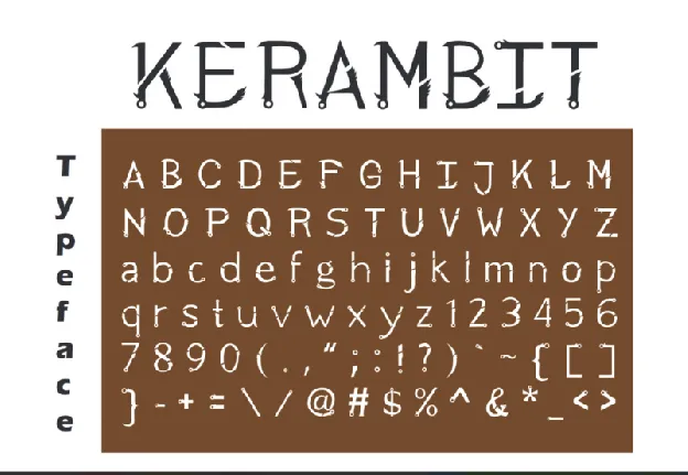 Kerambit font