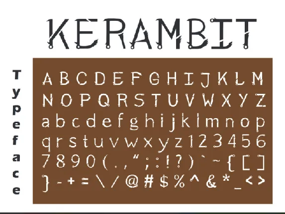 Kerambit font