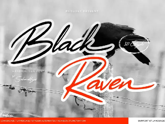 Black Raven font