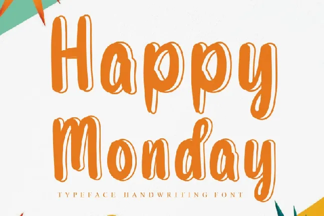 Happy Monday Display font