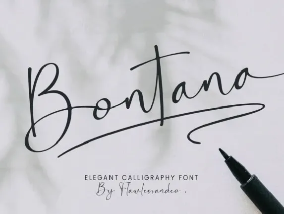 Bontana font