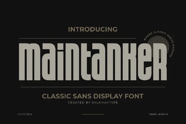 Maintanker_Personal_Use_Only font