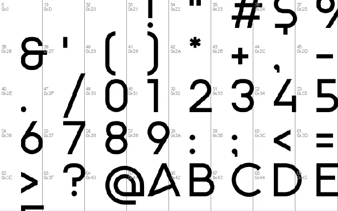 Monad Display font