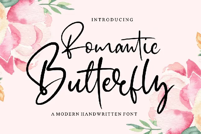 Romantic Butterfly font