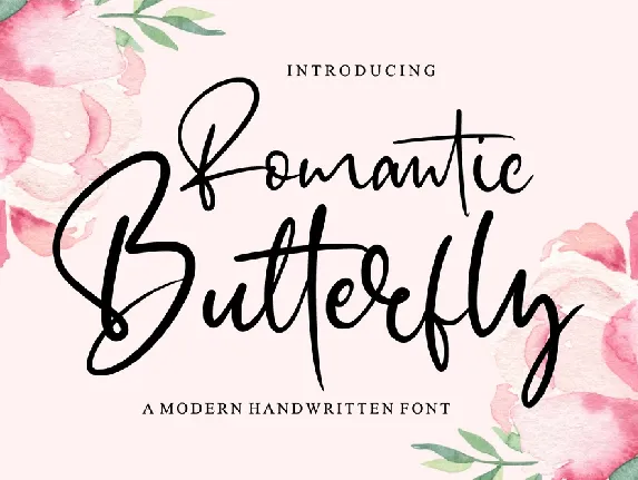 Romantic Butterfly font