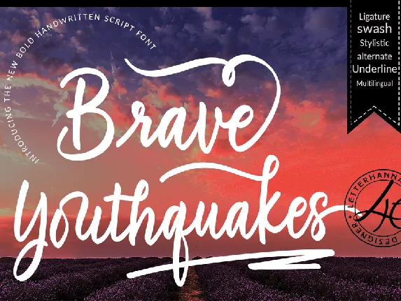 Brave Youthquakes Free font