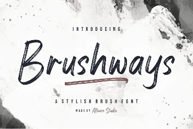 Brushways font