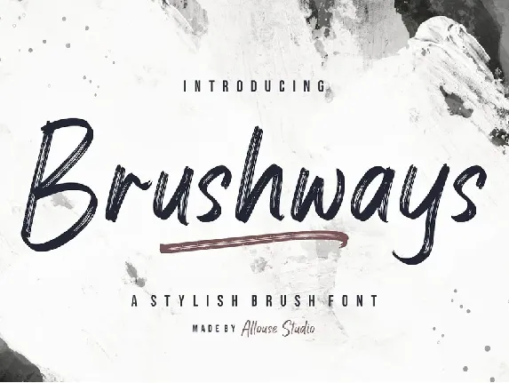 Brushways font