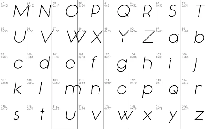 Occupied font