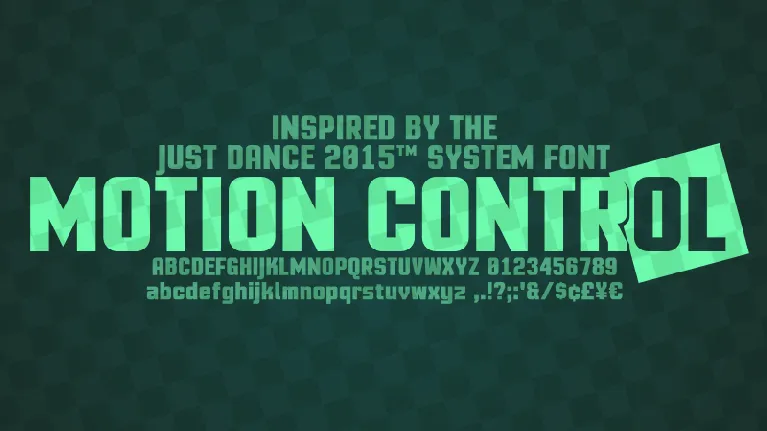 Motion Control font