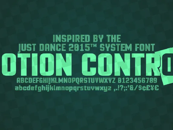 Motion Control font