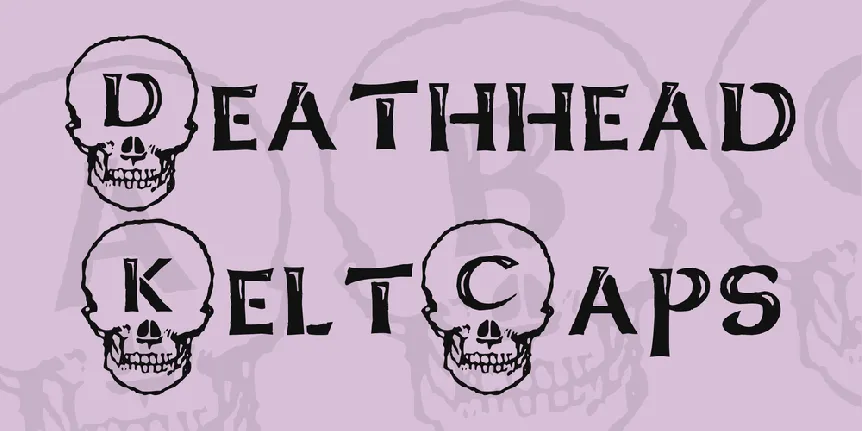 Deathhead KeltCaps font