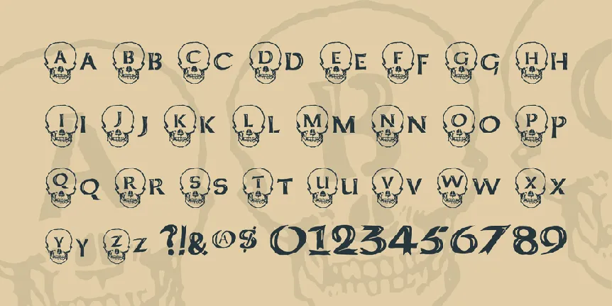 Deathhead KeltCaps font