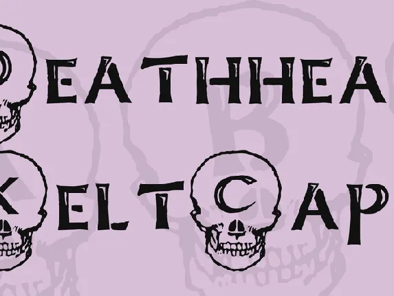 Deathhead KeltCaps font