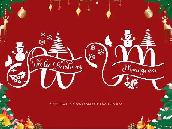 Winter Monogram Demo font