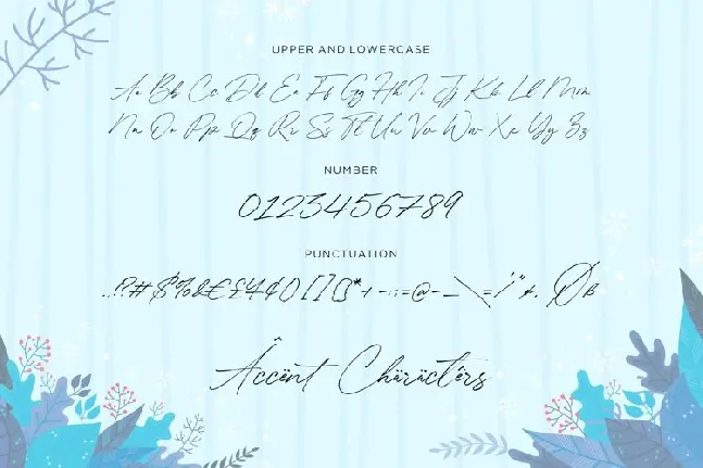 Winterlady Signature Script font