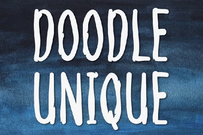 DOODLE UNIQUE Display font