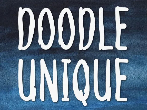 DOODLE UNIQUE Display font