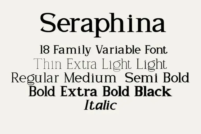 Seraphina font