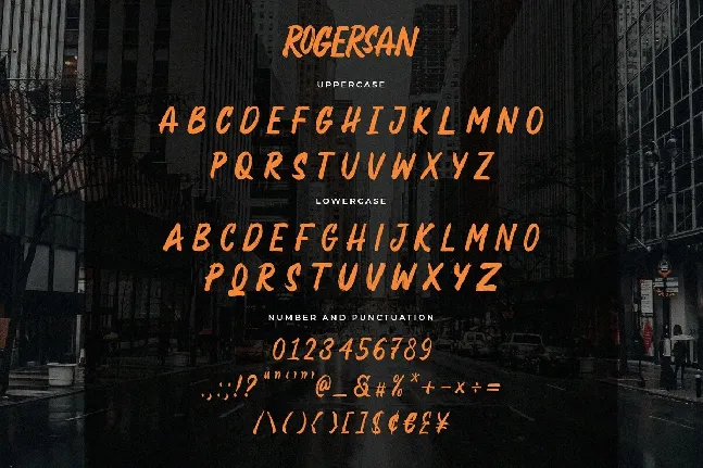 Rogersan font