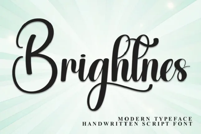 Brightnes Script font