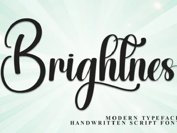 Brightnes Script font