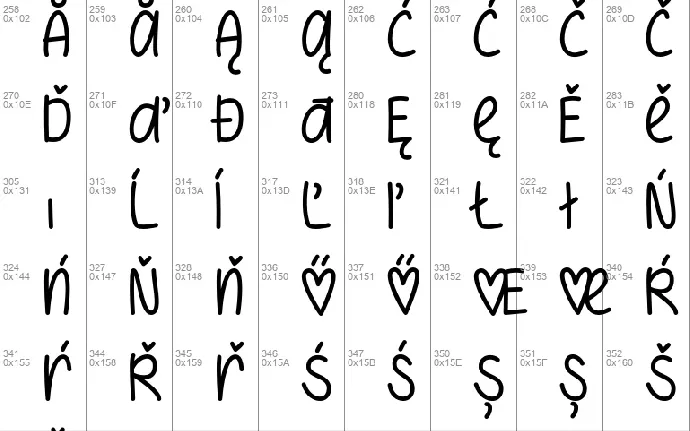 I Heart You Always font