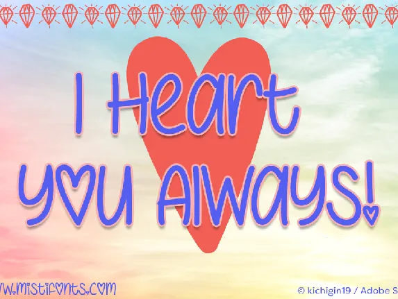 I Heart You Always font