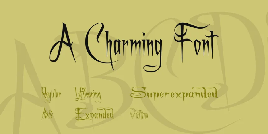 A Charming Font