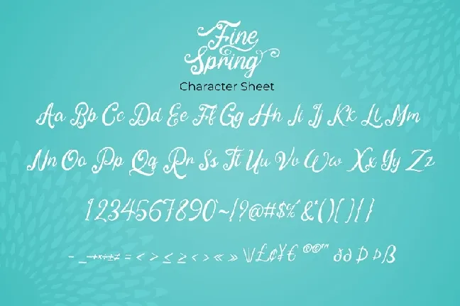 Fine Spring Calligraphy font