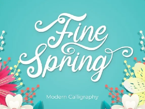 Fine Spring Calligraphy font