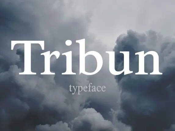 Tribun Family font