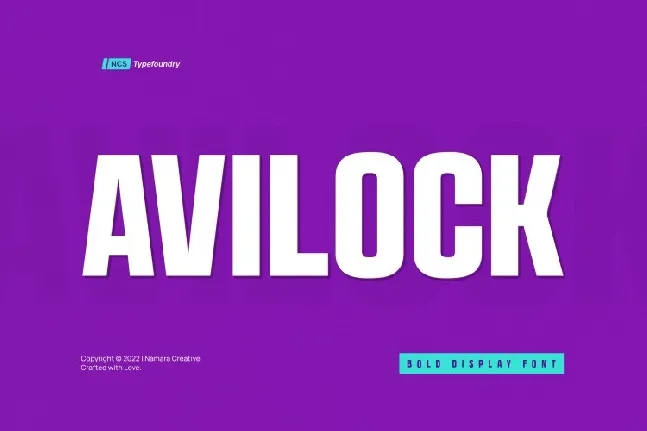 Avilock font