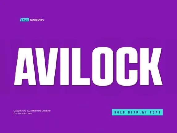 Avilock font