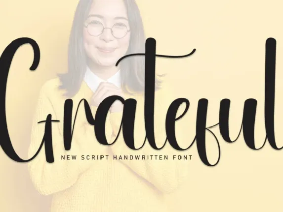 Grateful Script font