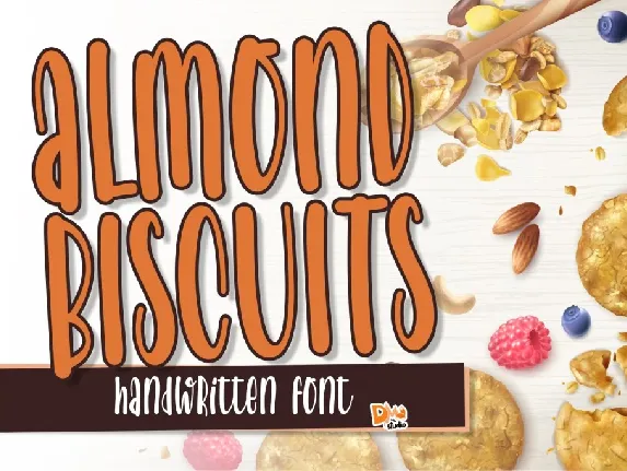 Almond Biscuits font