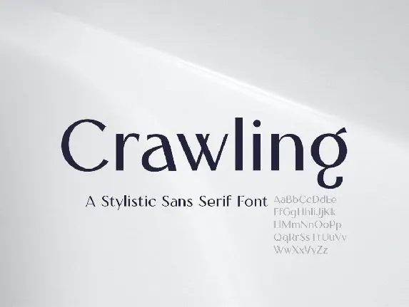 Crawling font