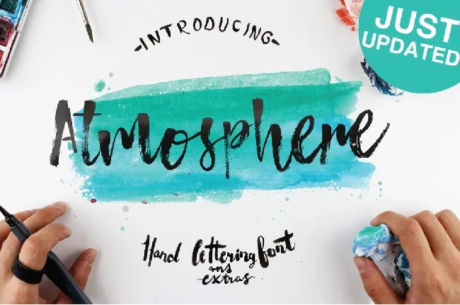 Atmosphere Brush font